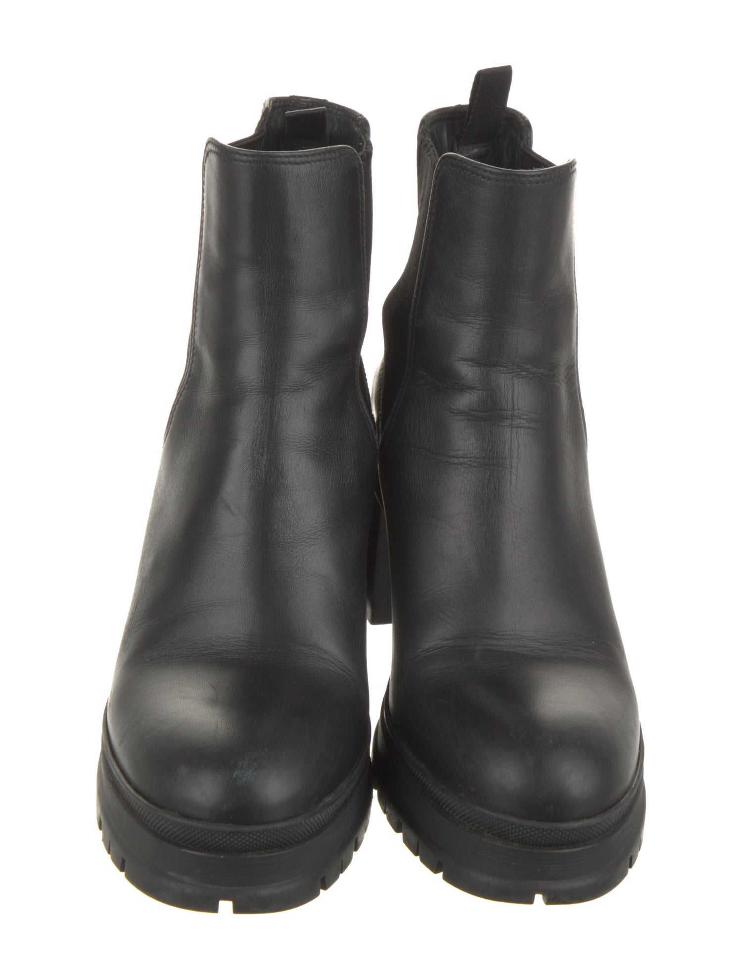 Prada Leather Chelsea Boots